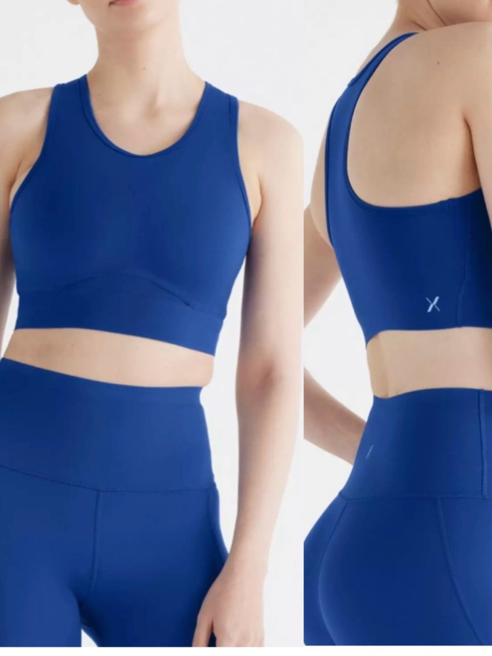 Knix Momenta Racerback Sports Bra Royal Blue High-Neck Supportive Active size M